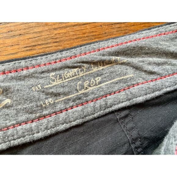 EDDIE BAUER Gray Slightly Curvy Crop Cargo Pants Women sz 10 - Picture 6 of 15